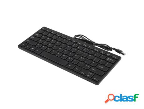 Wire Ultra-thin Quiet Small Size 78 Keys Usb Keyboard For
