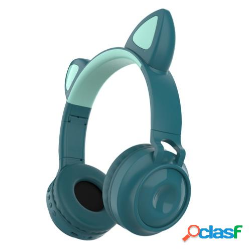 ZW-028 Wireless BT Headphone Cat Ear Lighting Folding