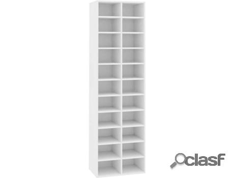 Zapatera VIDAXL (Blanco - Madera Artificial - 54 x 34 x 183