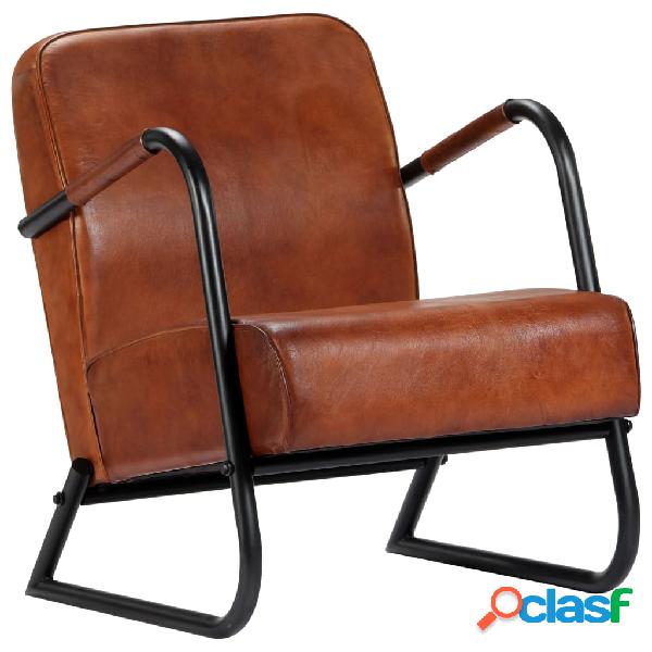 vidaXL 282900 Relax Armchair Brown Real Leather