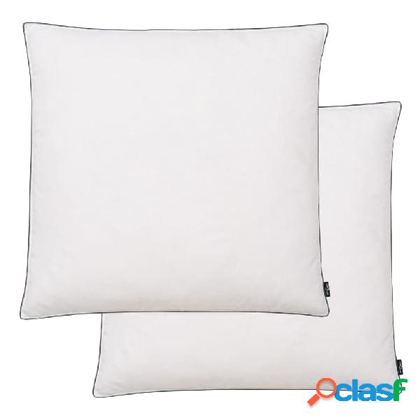 vidaXL Almohadas 2 uds relleno plumón/plumas 80x80 cm