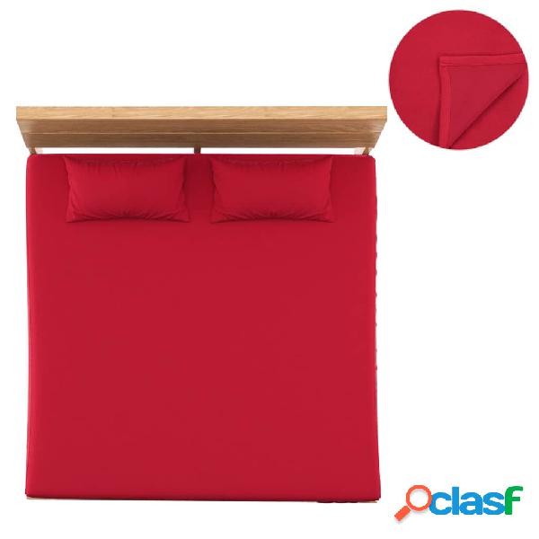 vidaXL Sábanas 2 piezas polar poliéster 200x200 cm burdeos
