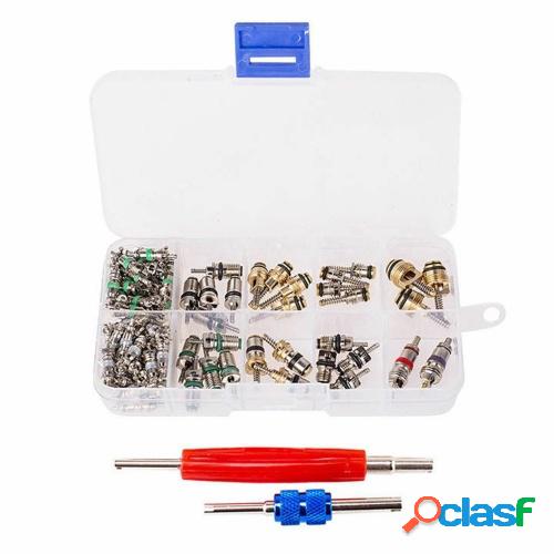 102 piezas de coche R134a / R12 A / C Kit de herramientas de