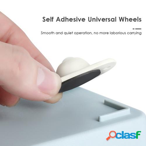 4 PCS Ruedas universales autoadhesivas Tipo de pasta Polea