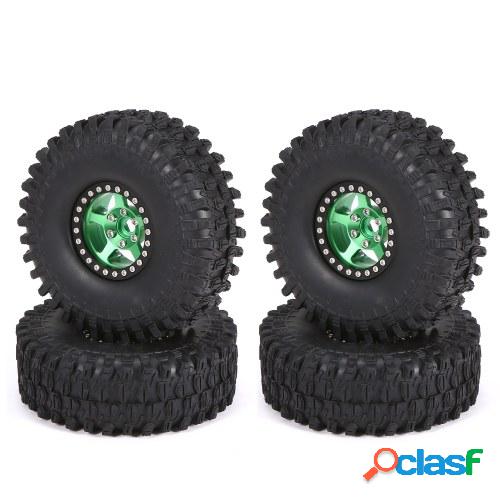 4PCS Crawler RC Neumáticos con borde de metal compatibles
