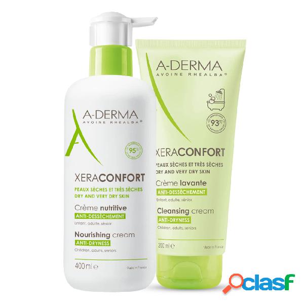 A-Derma Xeraconfort Cofre Crema Nutritiva + Crema Limpiadora