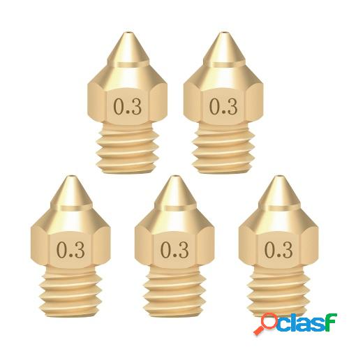 Aibecy 3D Printer Nozzle Brass Copper TTS New Pointed Nozzle