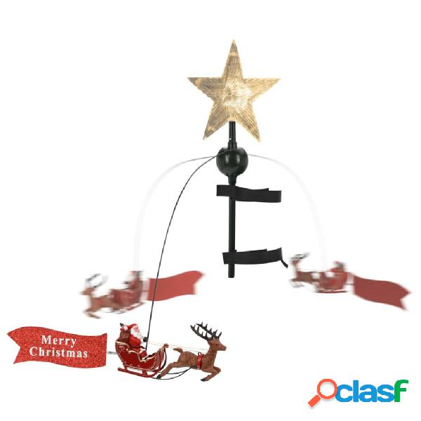 Ambiance Estrella de árbol de Navidad con Papá Noel LED