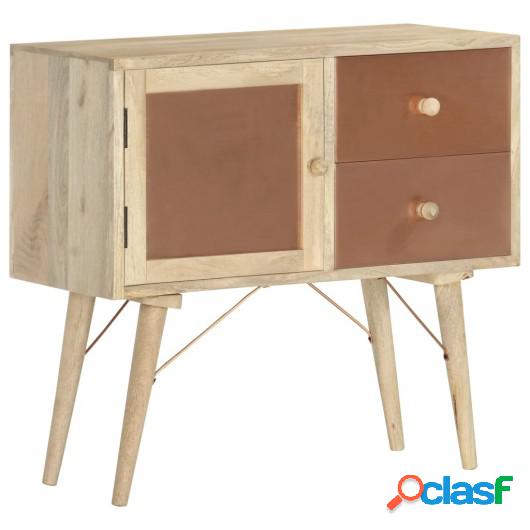 Aparador madera maciza de mango 80x35x75 cm