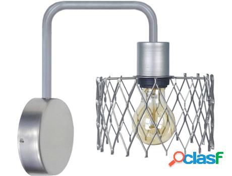 Apliques TOSEL Aster (Plateado - E27 - Máx. 40W - Metal)