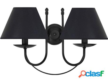 Apliques TOSEL Provençale (Negro - E14 - Máx. 40W - Metal)