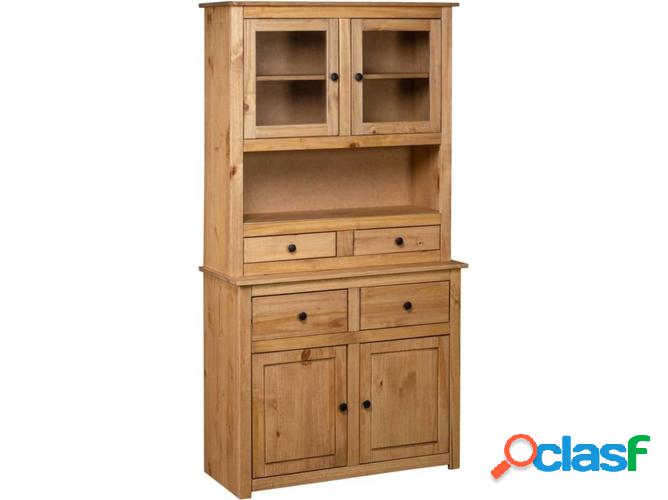 Armario VIDAXL alto Pino macizo panamá (93x40,5x180 cm)