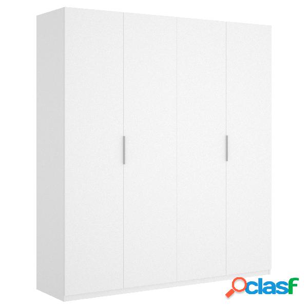 Armario de 4 puertas Dekit Essen Blanco Brillo 204x180x52cm