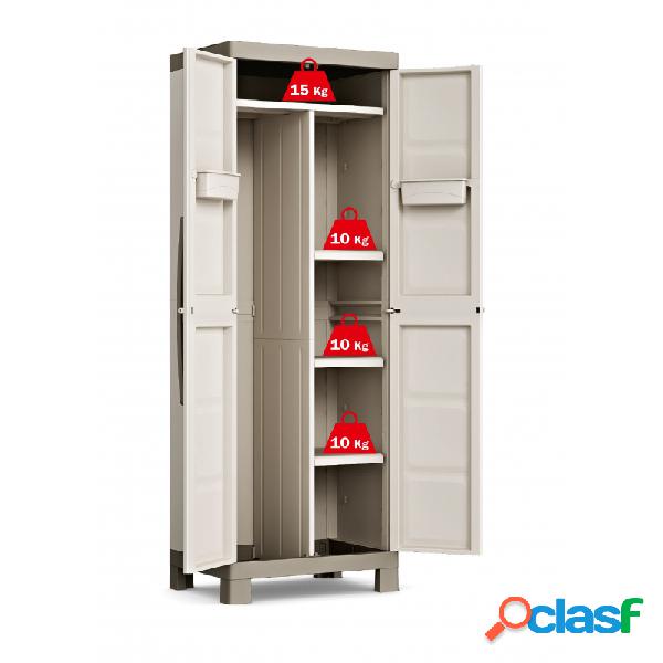 Armario de resina escobero keter excellence beige o gris