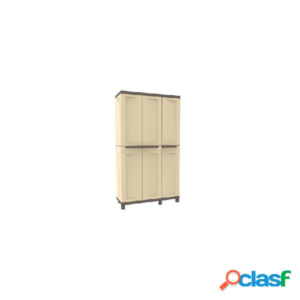 Armario resina 3 puertas terry sahara 181x102x39 cm