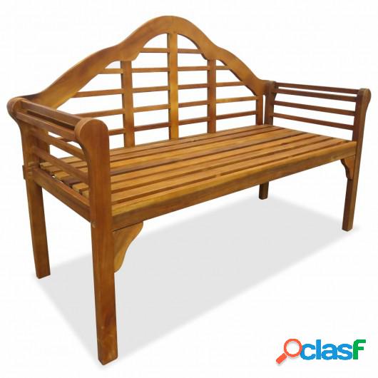 Banco de jardín 135 cm madera de acacia maciza