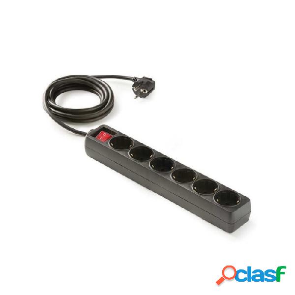 Base múltiple de 6 Tomas Famatel Socket con interruptor
