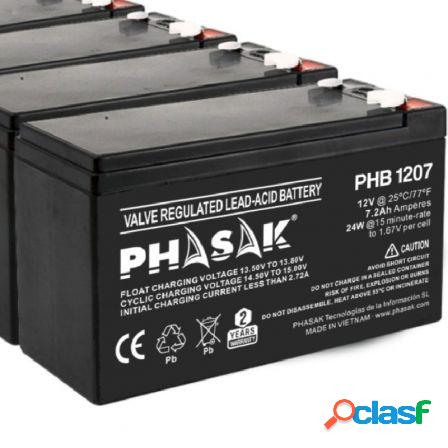 Bateria phasak phb 1207 compatible con sai/ups phasak segun