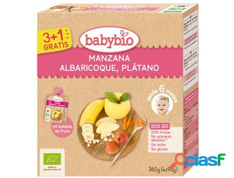 Bolsita de Manzana Albaricoque Plátano Bio BABYBIO (4