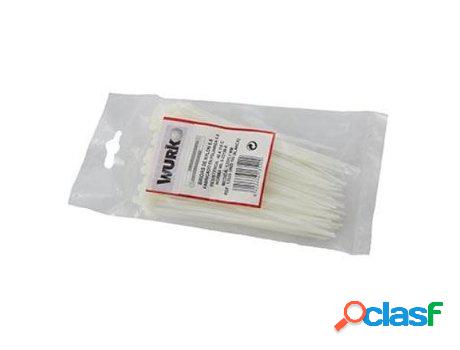 Bridas blancas 4.8x290 mm bolsa 100