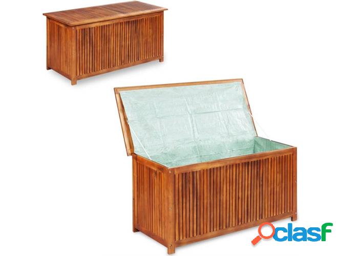 Caixa almacenaje para jardín VIDAXL madera acacia maciza