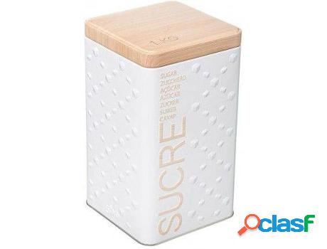 Caja Metálica HOGAR Y MÁS Azúcar Metálica Chic(metal)