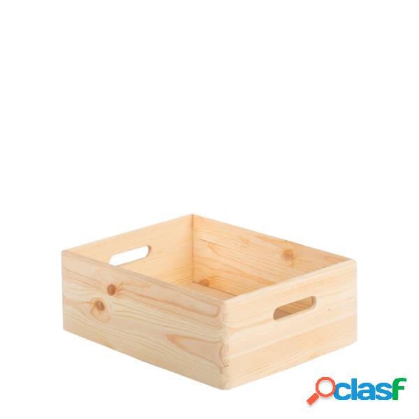 Caja apilable de madera de pino maciza Astigarraga