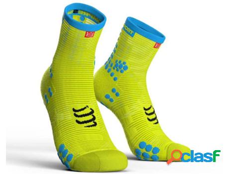 Calcetines COMPRESSPORT Calcetine Racing V3.0 High Amarillo