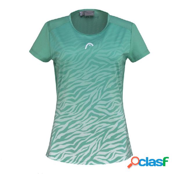 Camiseta head tie break nile green print vision s