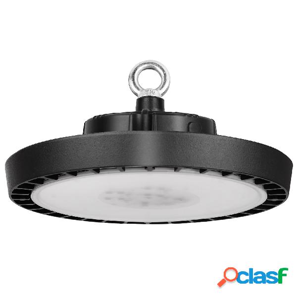 Campana industrial ufo slim 200w chipled osram triac blanco