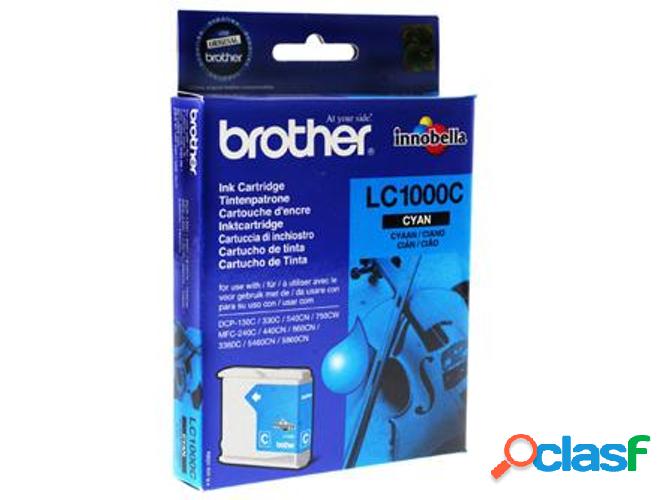 Cartucho BROTHER LC1000C Ciano (400 páginas)