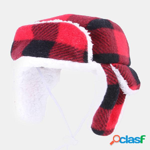 Christmas Pet Sombrero Boina Plus Terciopelo Otoño e