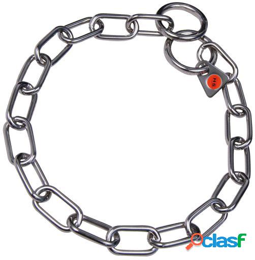 Collar de Ahogo Eslabón Corto de Acero Inoxidable 67cm x