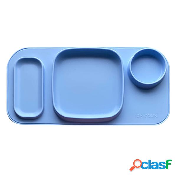 DERYAN Bandeja mantel para niños Quuby silicona azul