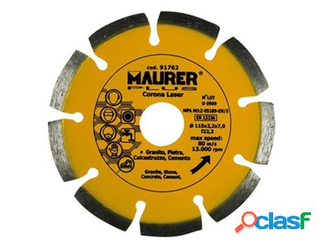 Disco diamante maurer segmentado laser hormigón, piedra,