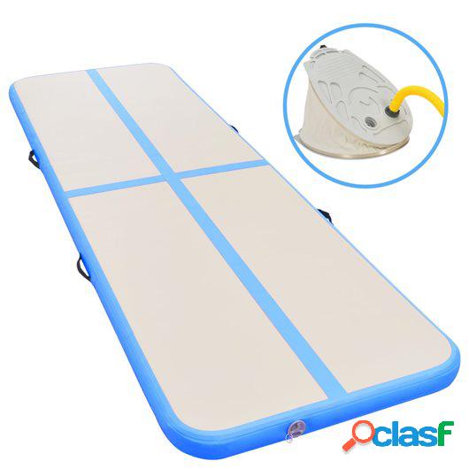Esterilla inflable de gimnasia con bomba 700x100x10 cm PVC