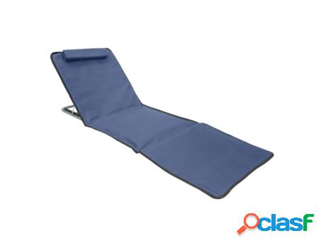 Esterilla playa acolchada reclinable con respaldo plegable