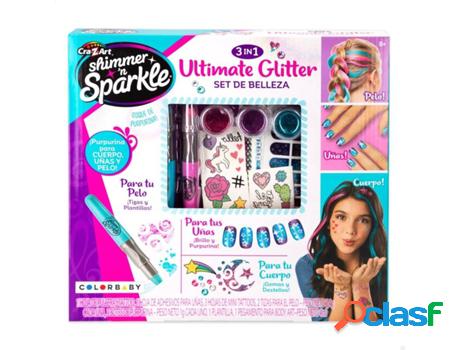 Estudio belleza SHIMMER&apos;N SPARKLE Set de purpurina para