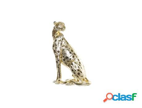 Figura Decorativa Dkd Home Decor Dorado Leopardo Resina