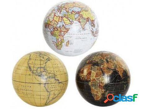 Figura HOGAR Y MÁS Globo Terraqueo Vintage Mapamundi