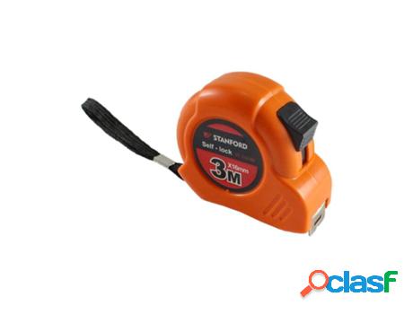 Flexometro abs 3 x16 m con click y freno en blister