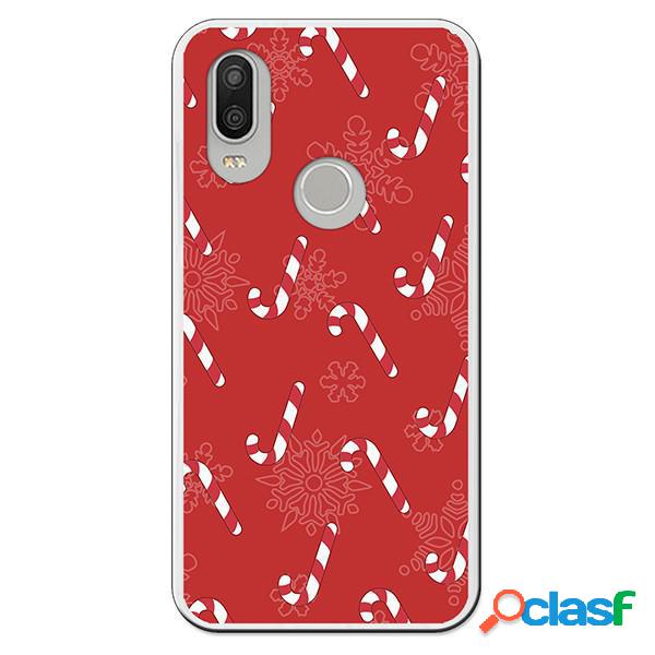 Funda Bastoncitos Navideños Bq Aquaris X2 Pro