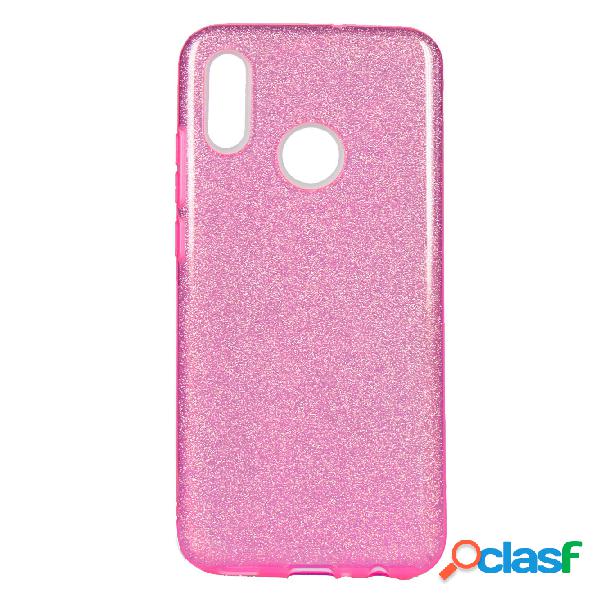 Funda Brillantina rosa para Huawei P Smart 2019