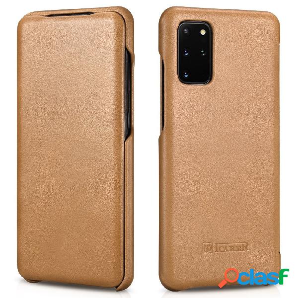 Funda Couro Genuíno ICARER Curved Edge Vintage Folio para