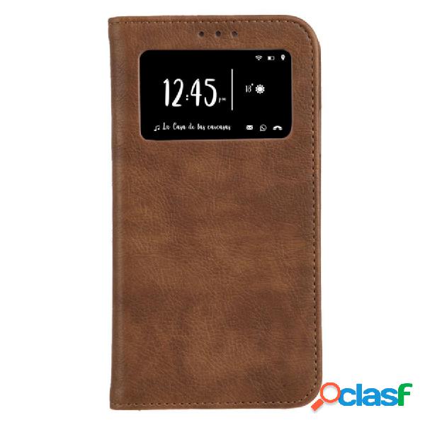 Funda Libro Multifuncional Marrón para iPhone 11 Pro