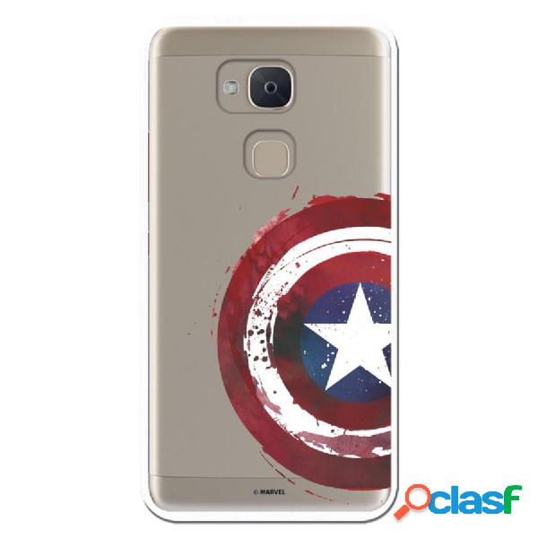 Funda Oficial Escudo Capitan America Para Bq Aquaris V Plus