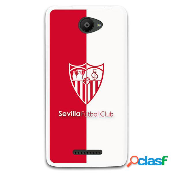 Funda Oficial Sevilla Escudo Bicolor Para Bq Aquaris U Lite