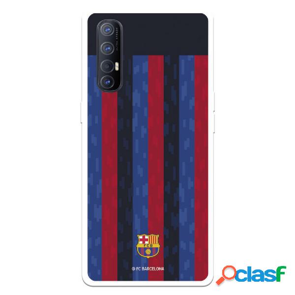 Funda Para Oppo Find X2 Neo Del Fc Barcelona Fondo Rayas