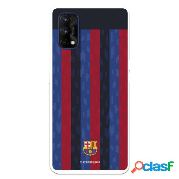 Funda Para Realme 7 Pro Del Fc Barcelona Fondo Rayas