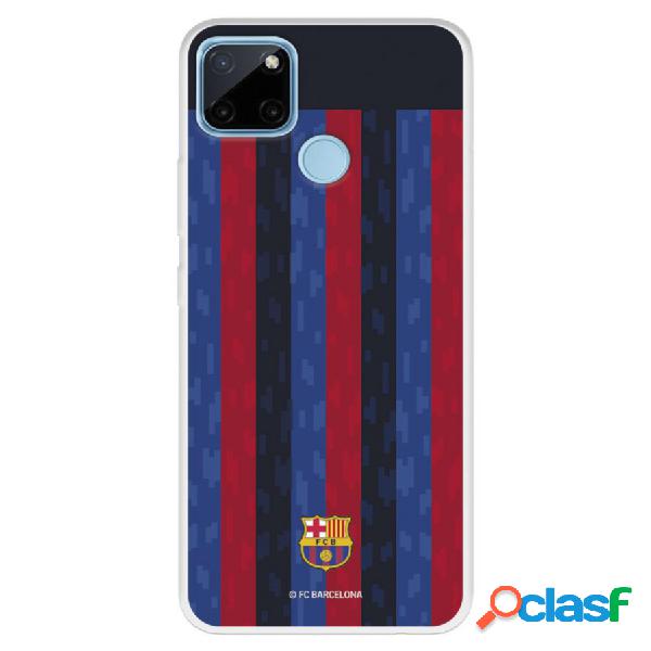 Funda Para Realme C21Y Del Fc Barcelona Fondo Rayas